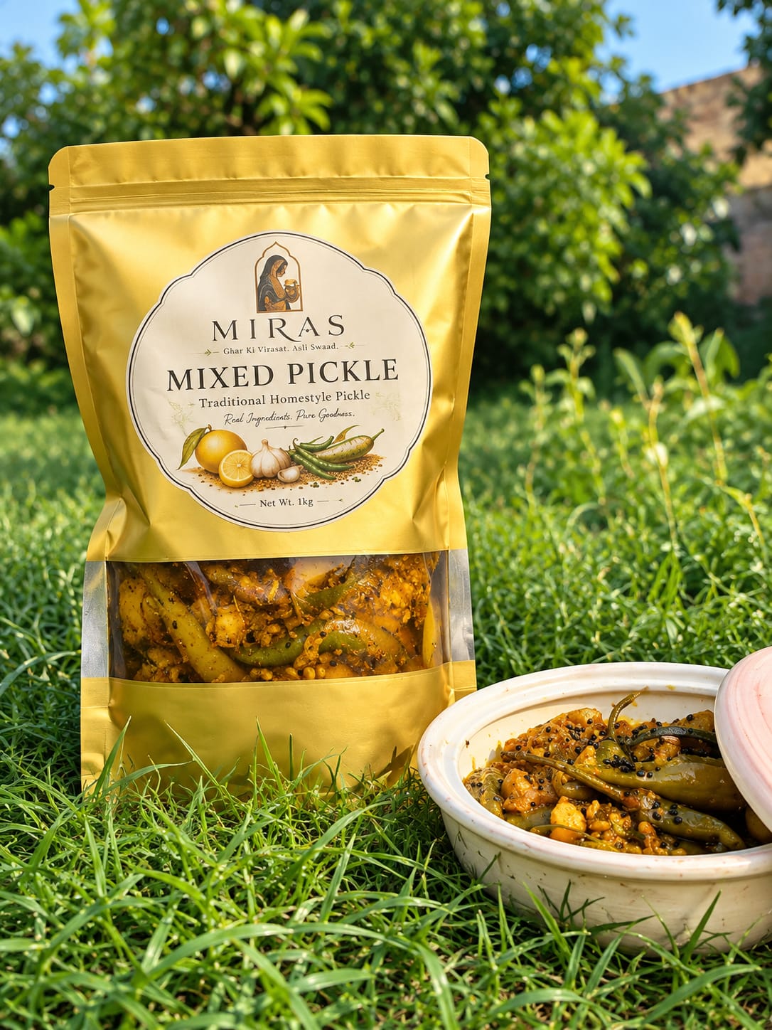 Miras Traditional Mixed Pickle 1kg